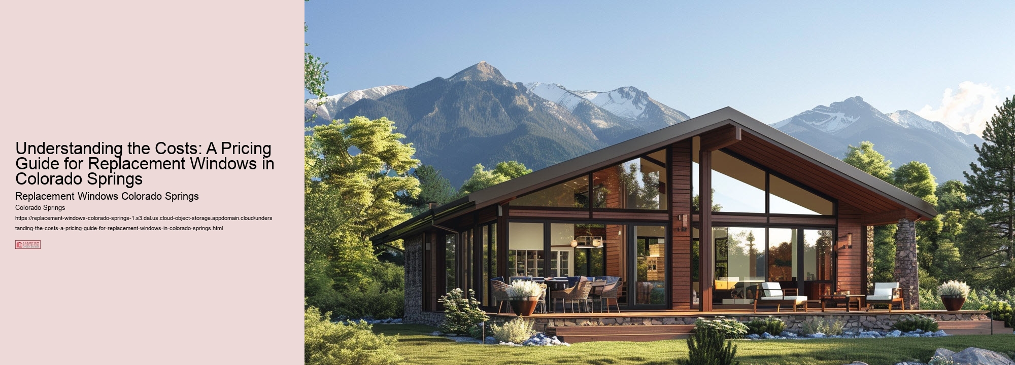 Understanding the Costs: A Pricing Guide for Replacement Windows in Colorado Springs